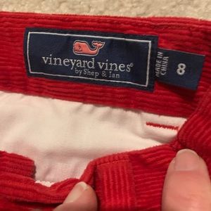 Boys Vineyard Vines Red Corduroy Pants
